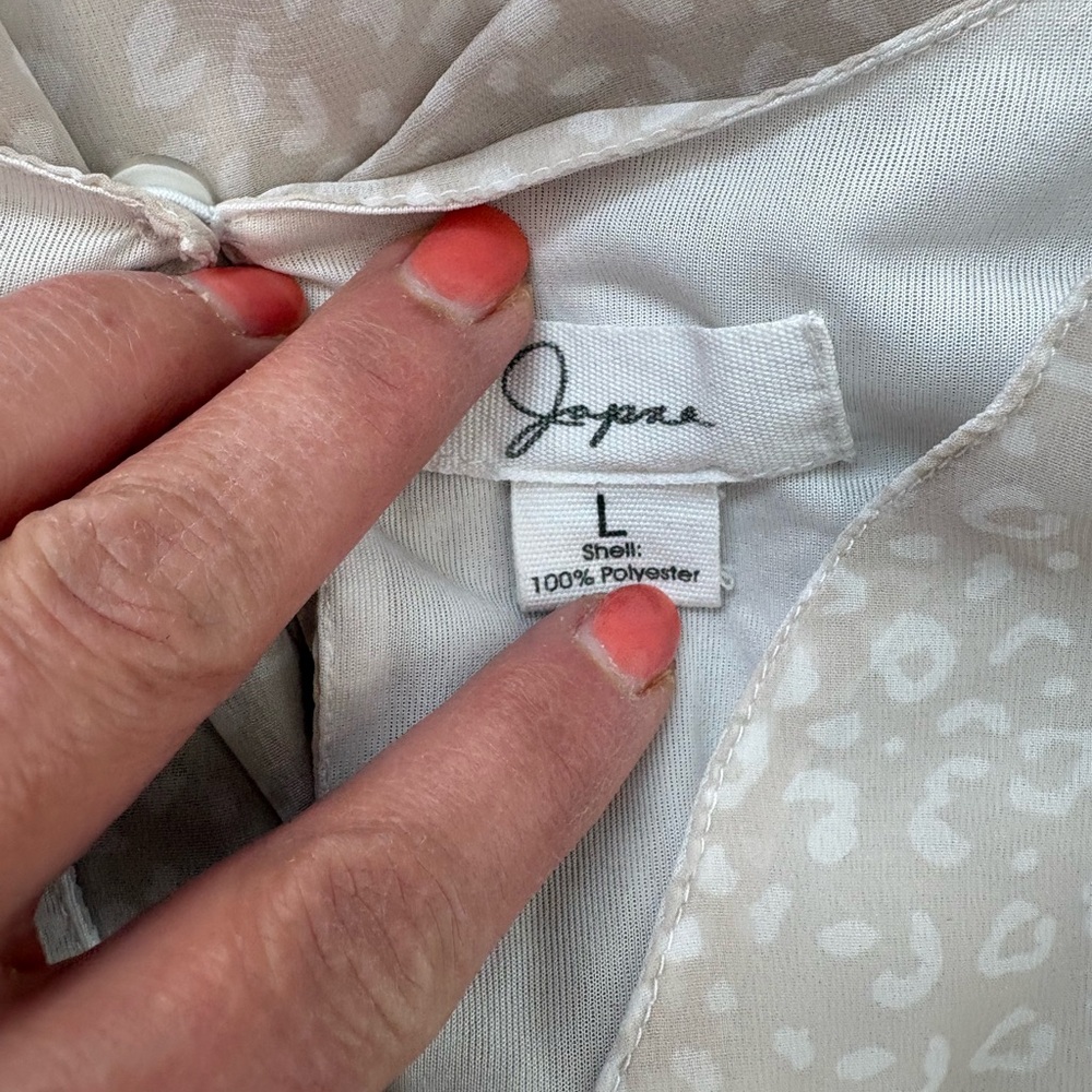 Japna Cream Patterned Dress - Picture 3 of 4
